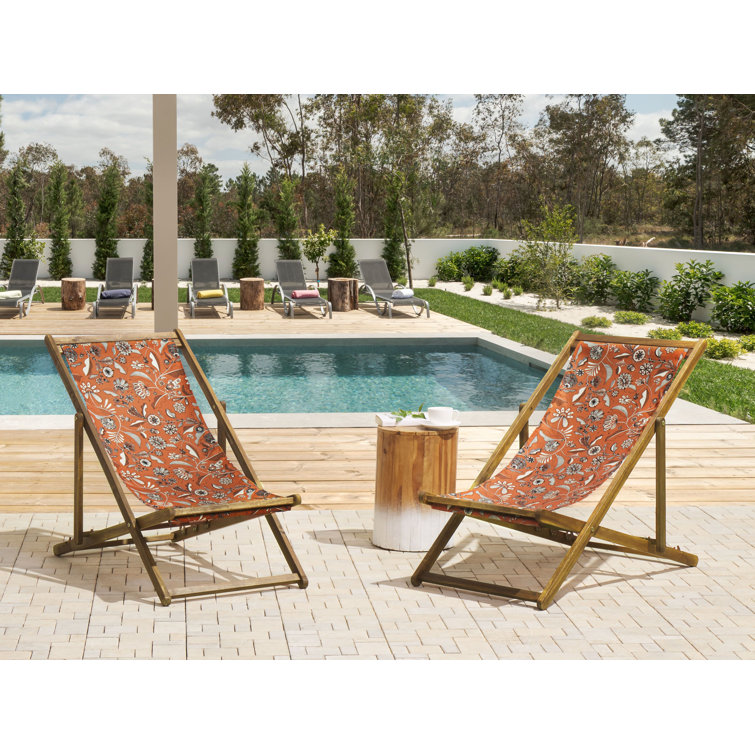 Wooden deck best sale chair asda